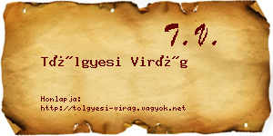 Tölgyesi Virág névjegykártya